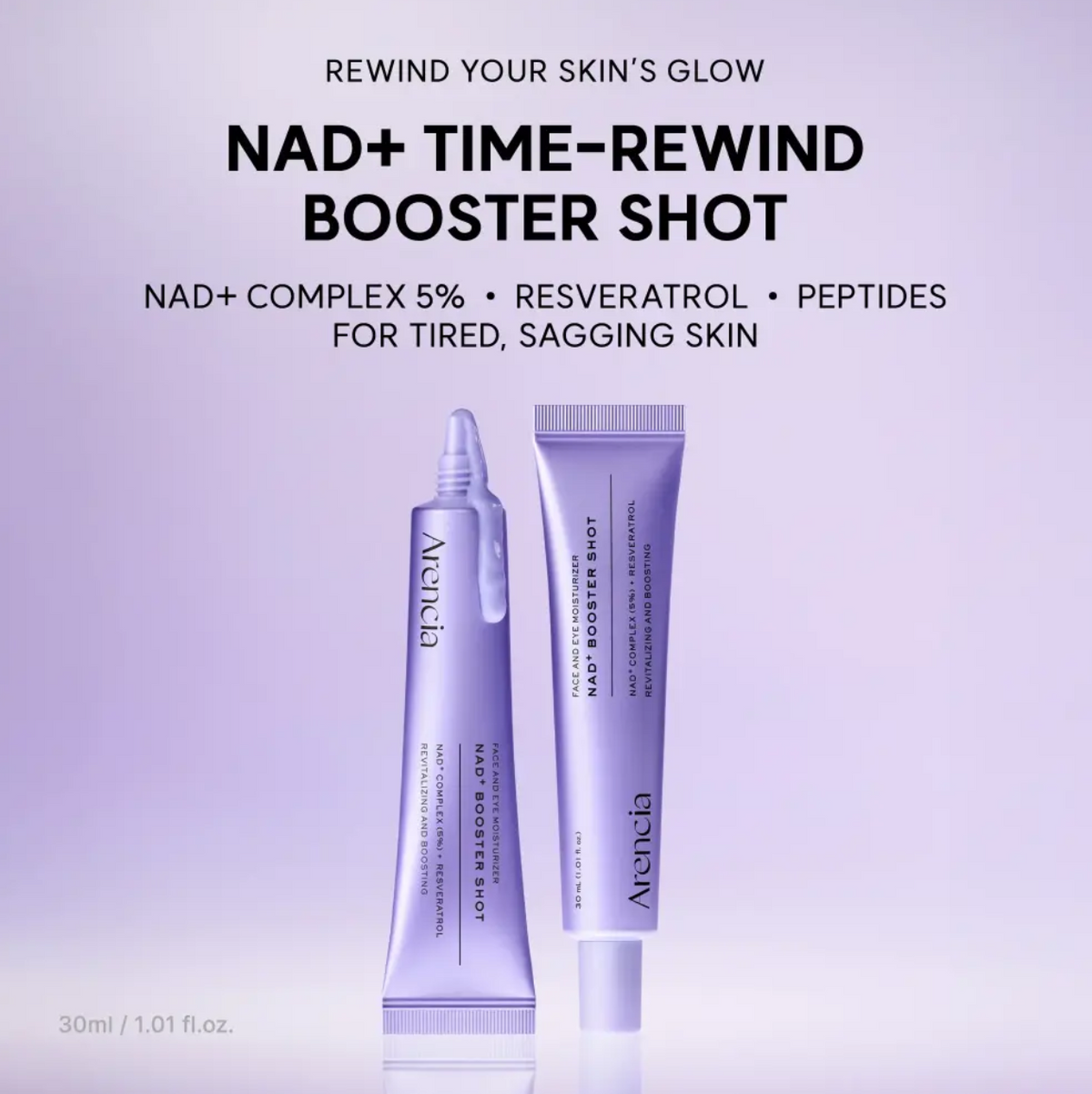 Arencia NAD+ Booster Shot Face & Eye Cream 30ml