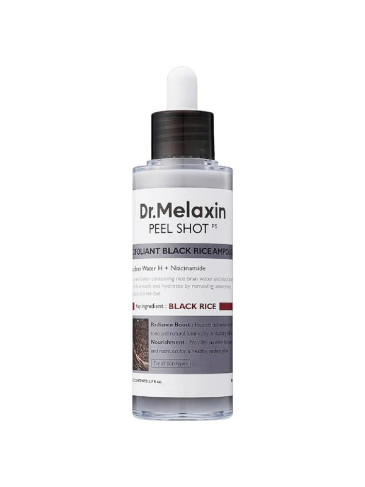 Dr. Melaxin Peel Shot Glow Black Rice Exfoliating Ampoule - 80 ml