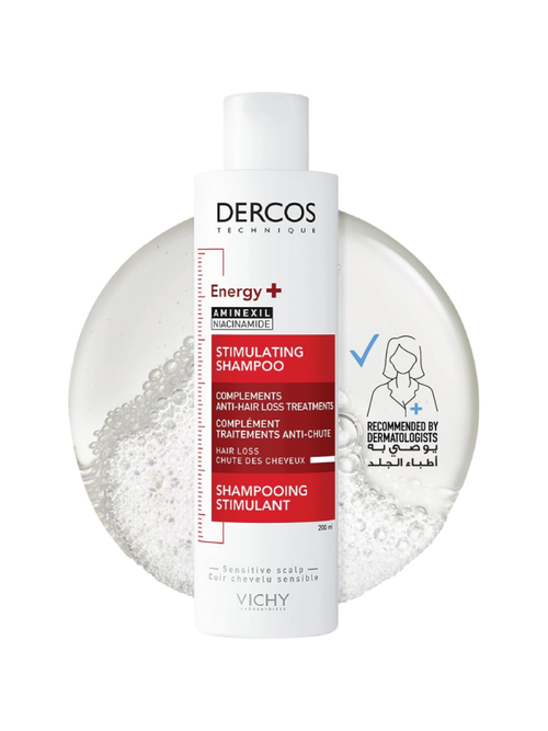 Vichy Dercos Energy+ Aminexil Stimulating Shampoo - 200 ml