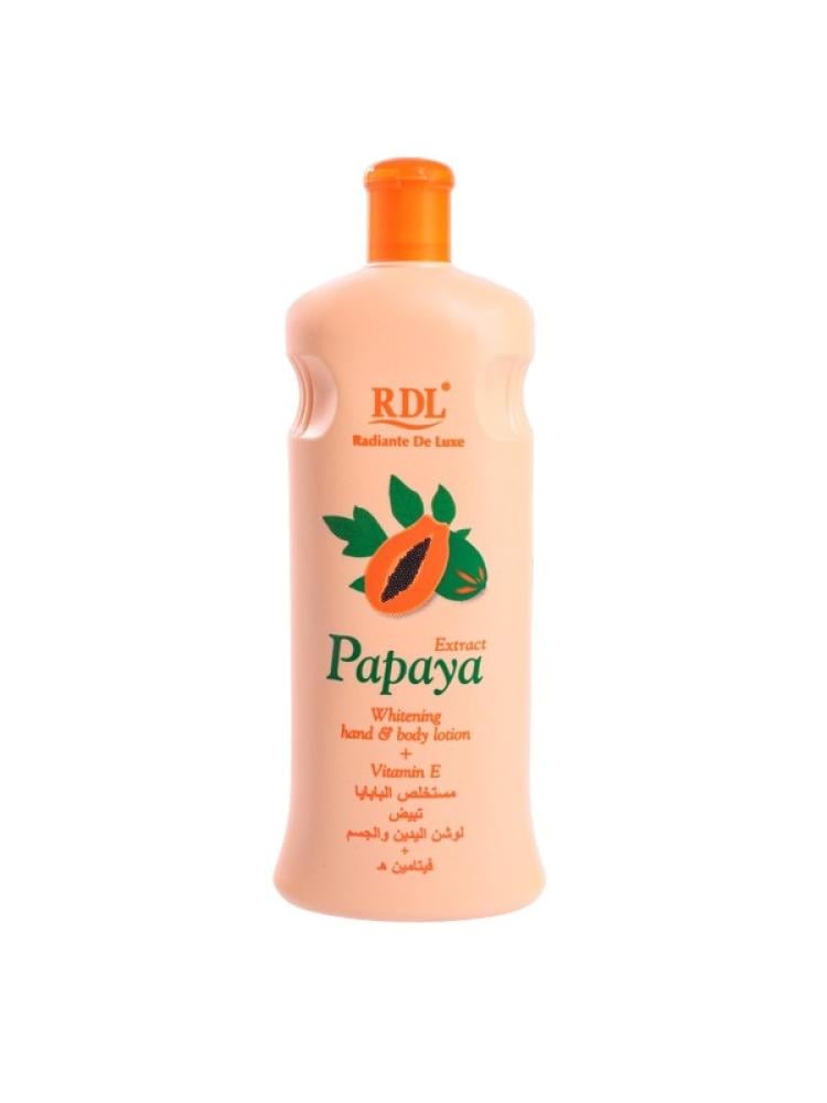 RDL Papaya & Vitamin E Whitening Hand and Body Lotion - 600 ml